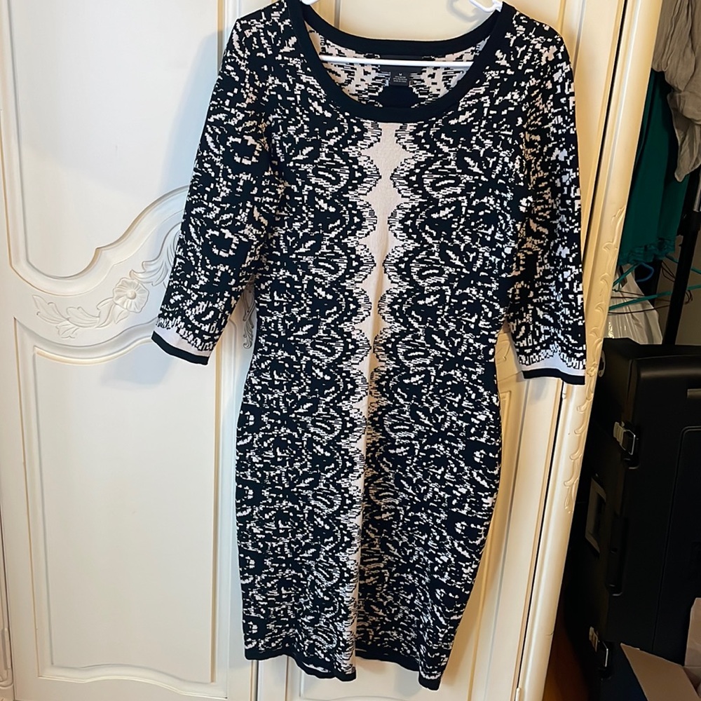 Liz Claiborne Black Beige Dress